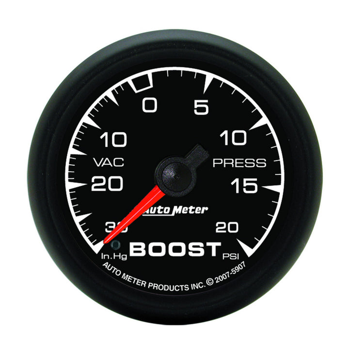 Autometer ES 52.4mm 30 In. HG/20 PSI Vacuum/Boost Gauge