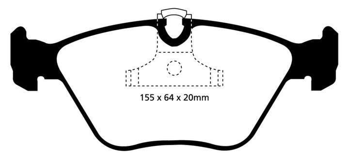 EBC 04-06 BMW X3 2.5 (E83) Redstuff Front Brake Pads