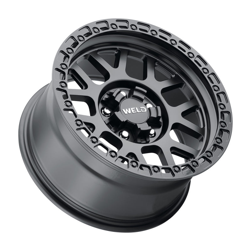 Weld Off-Road W104 17X8.5 Cinch 5X110 5X127 ET38 BS6.25 Satin Black / Gloss Black 71.5