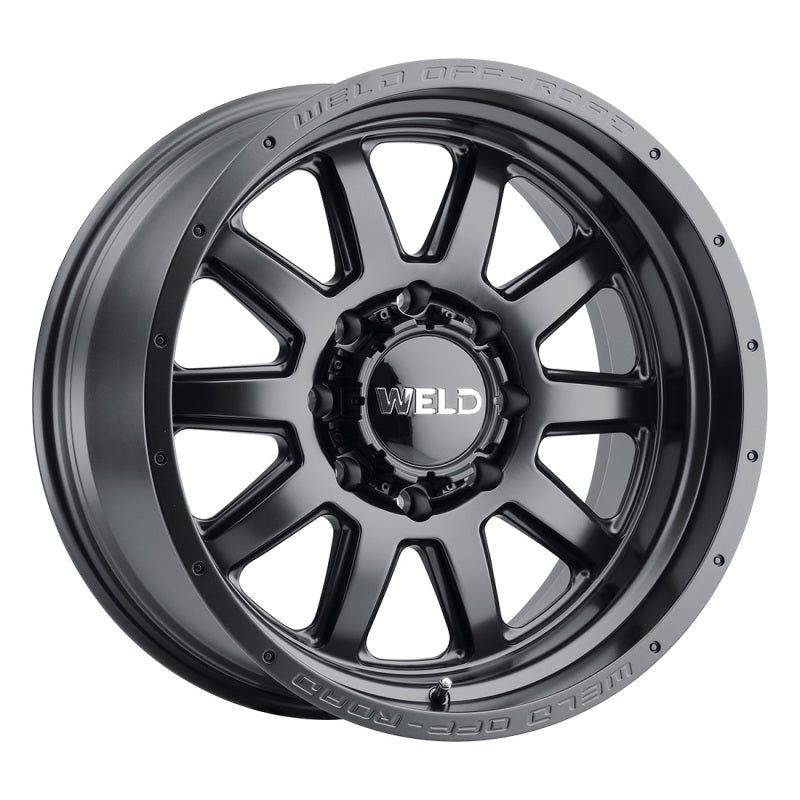 Weld Off-Road W101 20X9.0 Stealth 8X180 ET00 BS5.00 Satin Black 124.3