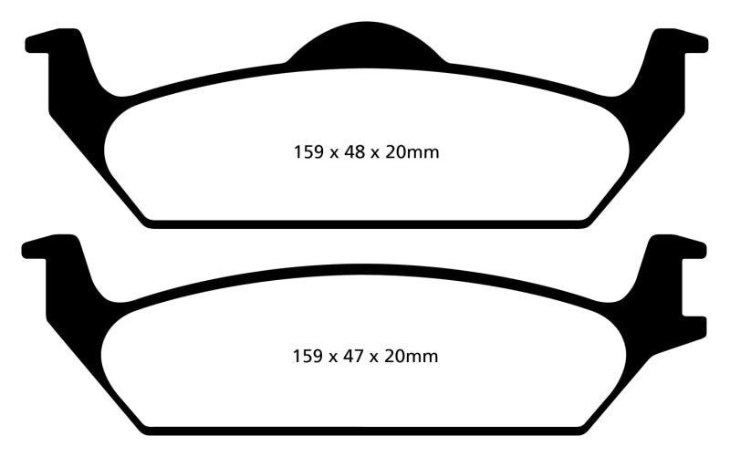 EBC 03-04 Dodge Dakota 2WD 3.9 Yellowstuff Rear Brake Pads