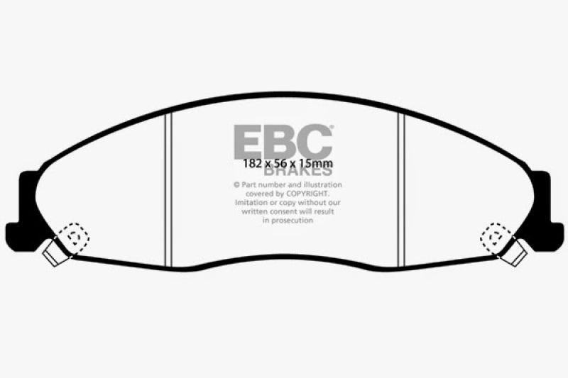 EBC 02-05 Cadillac CTS 2.6 Greenstuff Front Brake Pads