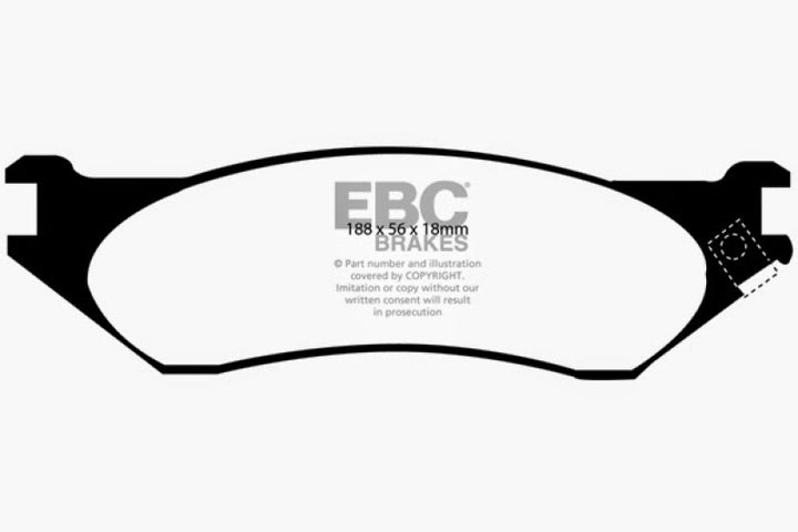 EBC 04-06 Dodge Durango 3.7 Yellowstuff Front Brake Pads