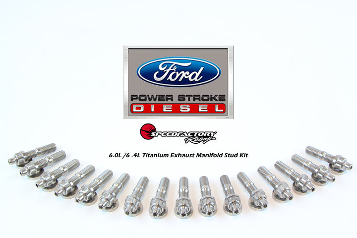 SpeedFactory Racing Ford Diesel (6.0L / 6.4L Engines) Titanium Exhaust Manifold Stud Kit