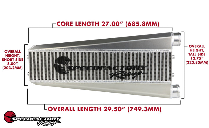 SpeedFactory Racing Vertical Flow Intercooler (K-Series, 800HP)